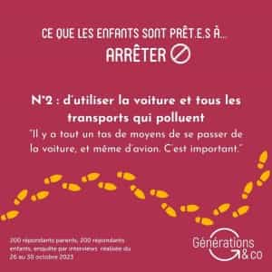 Etude les familles et l'écologie Générations and co 2023